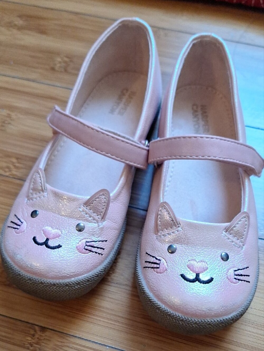Harper Canyon Shimmery Pink Cat Mary Janes - Picture 2 of 7